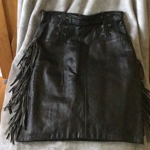 Leather skirt